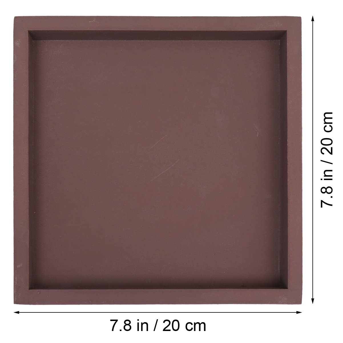 DOITOOL Square Flowerpot Tray 8.89 Inch Thickened Leakproof Plastic Plant Saucer with Anti-Slip Base for Indoor Balcony Garden Potted Support