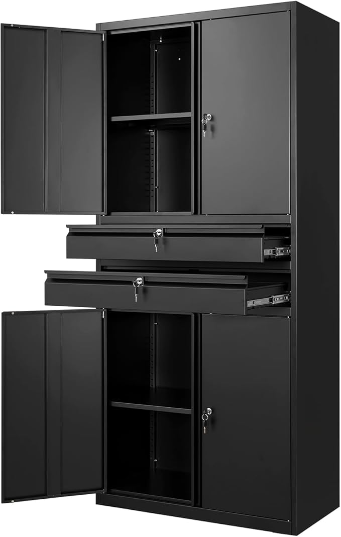 Yizosh Metal Garage Storage Cabinet