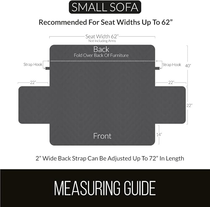 Sofa Shield® Couch Slip Covers for Dogs, Reversible Furniture Protector