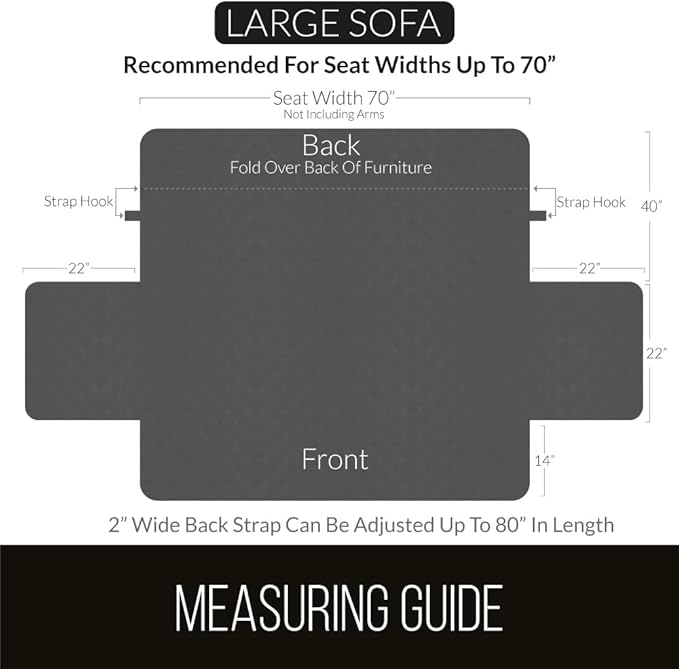 Sofa Shield® Couch Slip Covers for Dogs, Reversible Furniture Protector