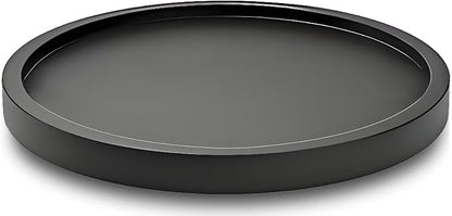 12" Black Bamboo Lazy Susan Organizer Kitchen Turntable for Cabinet Pantry Table Organization
