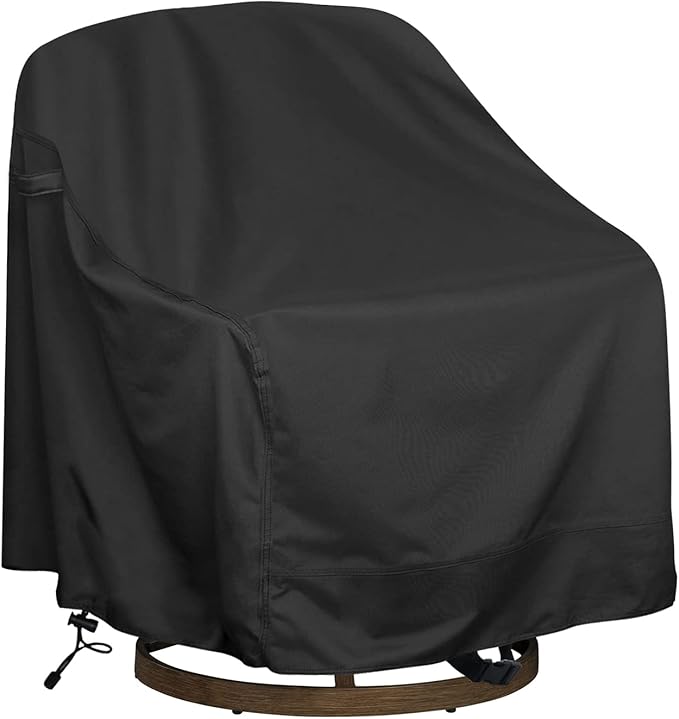 Outdoor Swivel Lounge Chair Cover 1 Pack, Fits to Lawn Patio Chairs, Waterproof