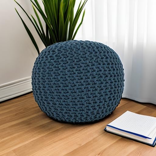 REDEARTH · Round Pouf Bean Bag Ottoman