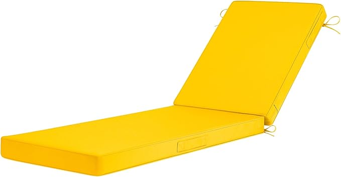Basic Beyond Chaise Lounge Cushions Outdoor, 3-Layer Waterproof Outdoor