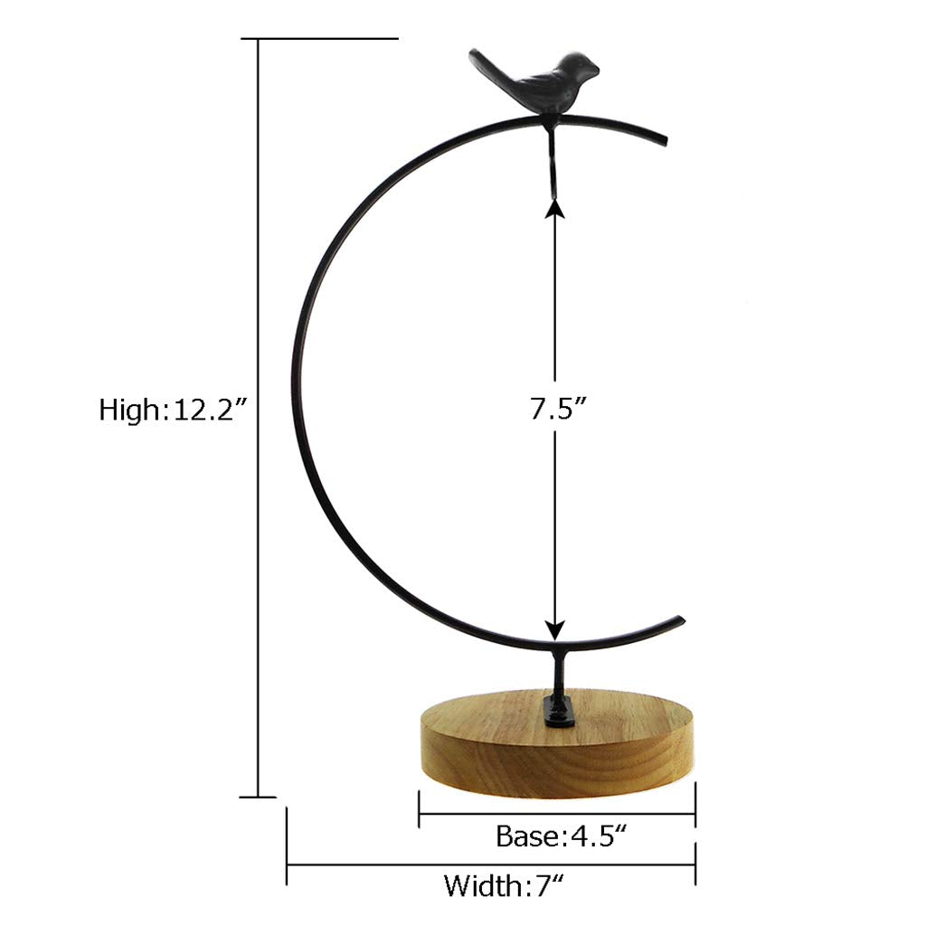 CXLE Ornament Display Stand, Ornament Stand Holder Iron Pothook Stand for Hanging Glass Globe Air Plant Terrarium, Witch Ball, Christmas Ornament and Home Wedding Decoration
