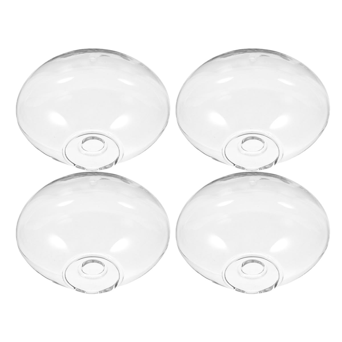BESPORTBLE 4pcs Wall Mounted Glass Containers Hydroponic Plant Holders Glass Vases for Indoor Balcony Decor and Terrarium Display
