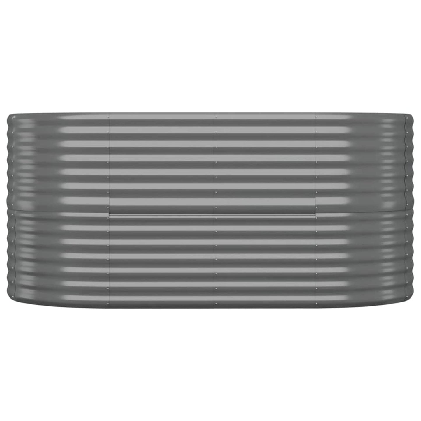 Yolola Raised Bed Metal Large Raised Bed Made of Metal Raised Bed for Garden, Snail Protection, Raised Bed Weatherproof Raised Bed for Garden, Plants, Garden Herbs, Outdoor, 152 x 80 x 68 cm, Grey