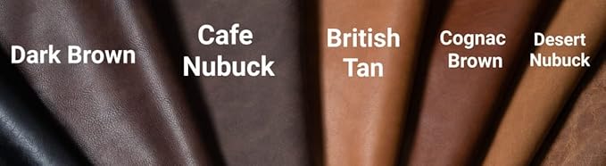NAT Leathers | Swatches of Browns and tans Colors of Our Faux Vegan Leather by