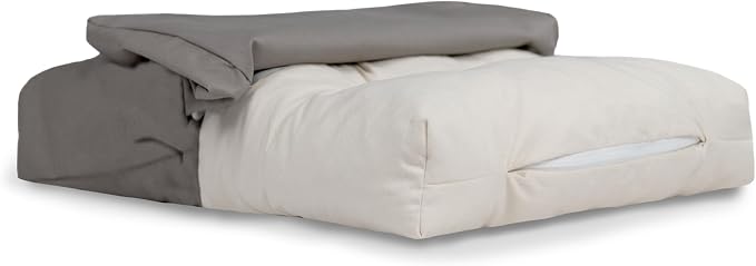 Naturepedic Organic XX-Large Pet Bed - Super Plush Dog & Cat Beds - Ultra Supportive Dog Bed Mat - Ideal Pet Bed with No Polyurethane Foam - 47" x 29" x 5"