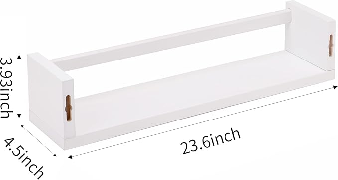 Fixwal Nursery Book Shelves, 23.6 Inch Floating Bookshelf