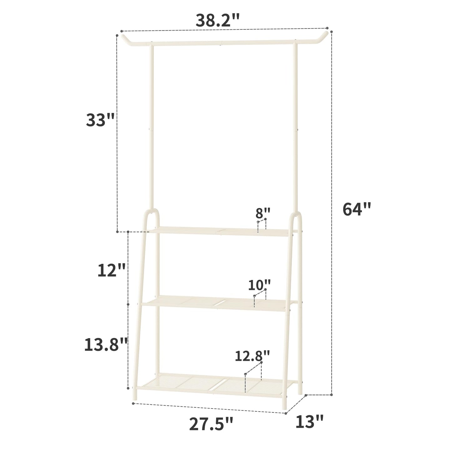 Kitsanery Plant Stand Indoor Outdoor,Metal Plant Stands for Multiple Plants,3 Tier Tall Hanging Plant Shelf,Large Heavy Duty Flower Holder Ladder Plant for Living Room, Patio, Balcony (White)