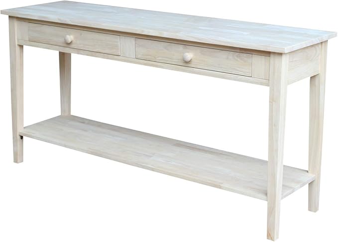 IC International Concepts Spencer Server Extended Length Console Table