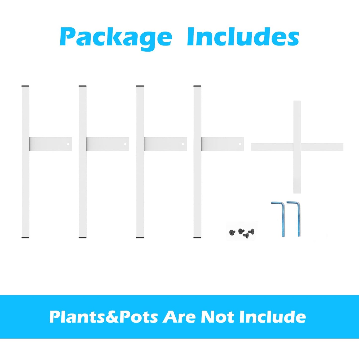 DDPow Heavy Plant Stand for 10"-16" Plant Pot Indoor Outdoor Corner, Adjustable Metal Heavy Duty for Large Pot (White 1 Pack)