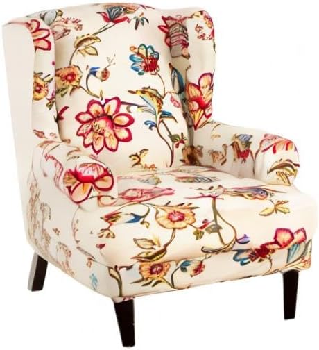 KRFOONN Wingback Chair Covers Slipcovers 2 Piece Stretch Wing Chair Covers