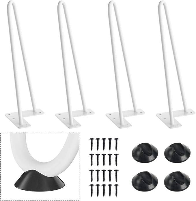 SMARTSTANDARD 12 Inch Heavy Duty Hairpin Furniture Legs, Metal Home DIY Projects