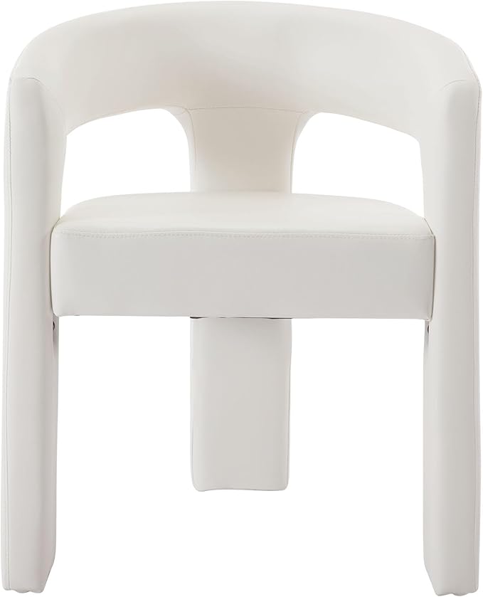 VESCASA Faux Leather Barrel Dining Chair