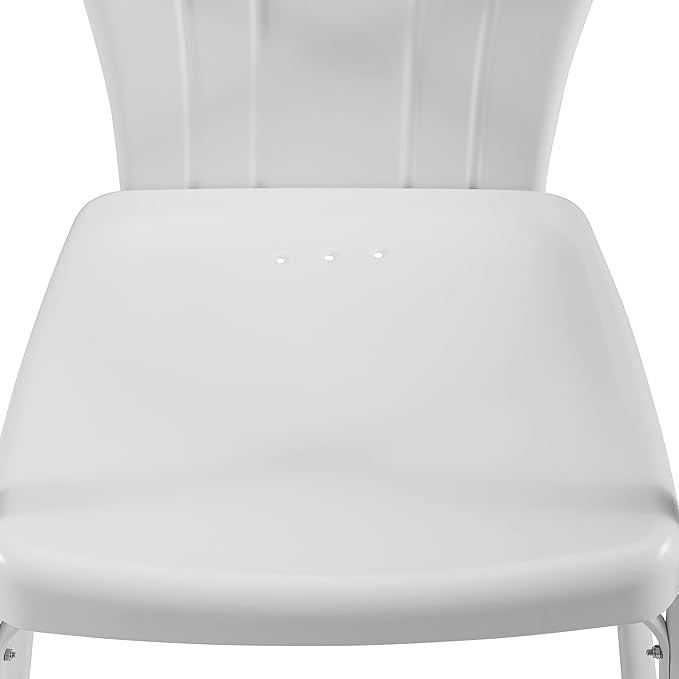 Crosley Furniture Tulip 2-Piece Outdoor Chair Set, Retro Metal Patio Chairs