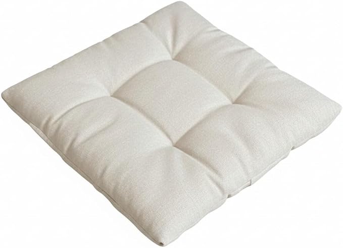 Hemp Pet Bed for Dogs and Cats, Natural Washable Pet Cushion, Soft Floor Pillow with 800 g Filling, Hemp Fabric 180 g/m² (Large)