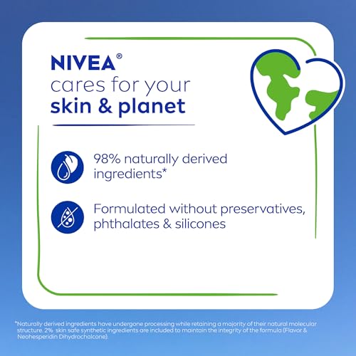 NIVEA Lip Care, Fruity Tinted Lip Balm Variety Pack, Cherry, Strawberry, Blackberry and Watermelon Flavors, 3-in-1 Moisture, Repair and Color, 0.17 Oz Stick, Pack of 4