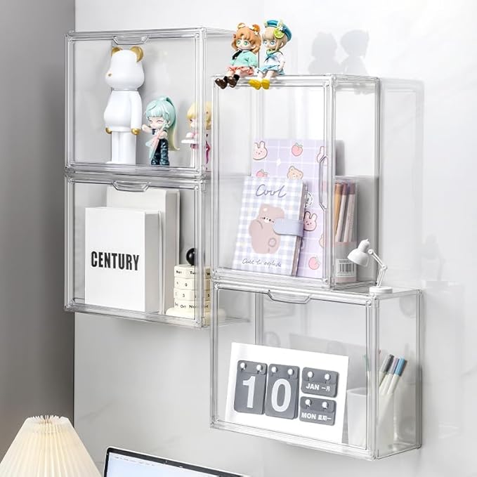 BOHOIDEE 3 Tiers Clear Display Case