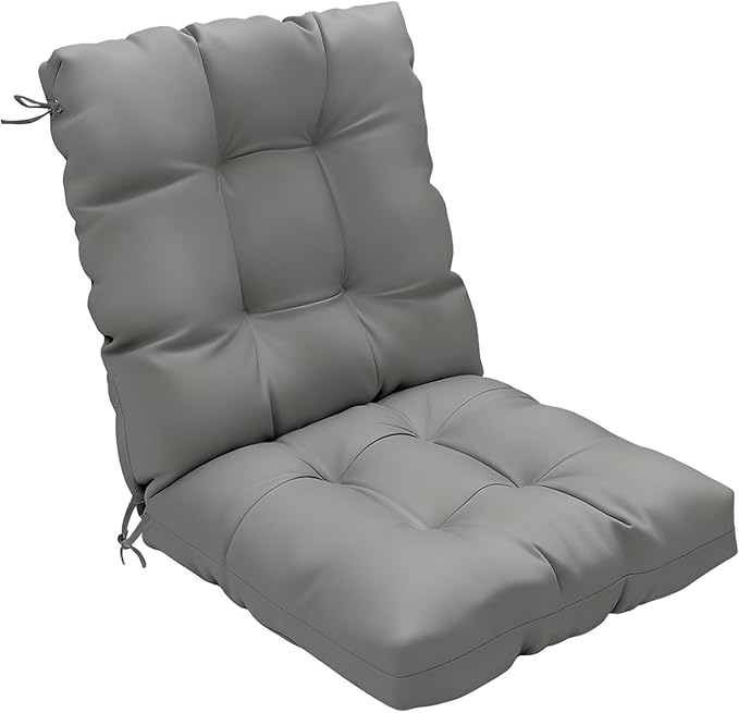 Outdoor Chair Cushion, High Back Soft Seat Pad