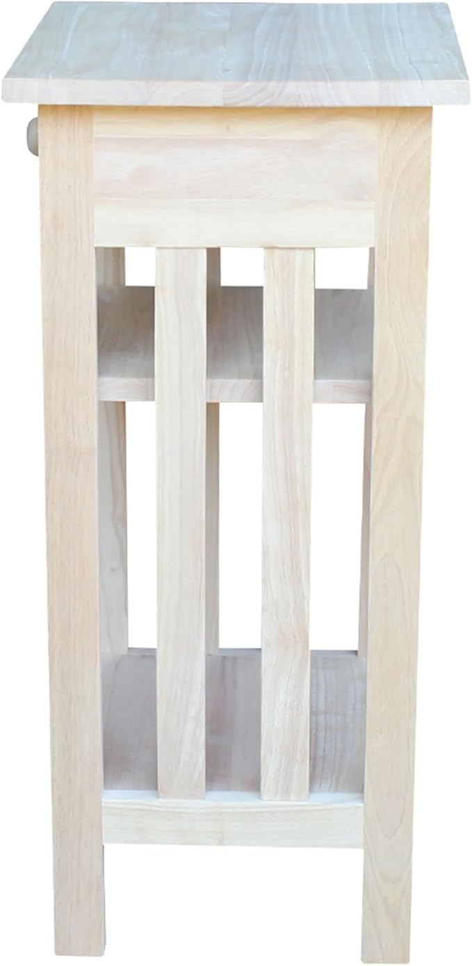International Concepts Unfinished Mission Telephone Stand
