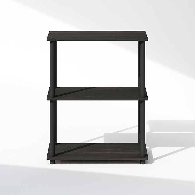 Furinno Turn-N-Tube Book Shelf, 3-Tier Bookshelf, Bookcase
