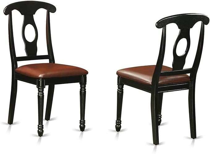 East West Furniture KEC-BLK-LC Kenley Dining Room Chairs