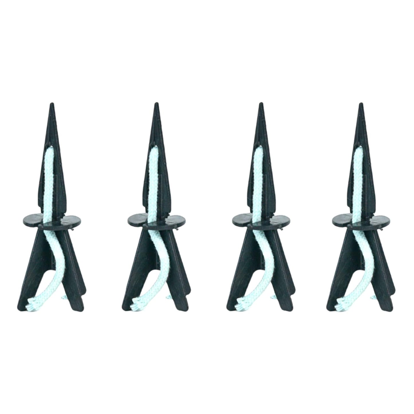 GreenShip 4 Pack Self Watering Planter Insert Watering Spikes, Watering Stakes with Wicking Rope, Plant Spikes for Indoor Outdoor Plants, Vacation Plant Watering Device for Planter Height 4.7" to 12"