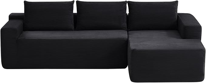 97" Cloud Sectional Couch, Modern Modular Sectional Sofa