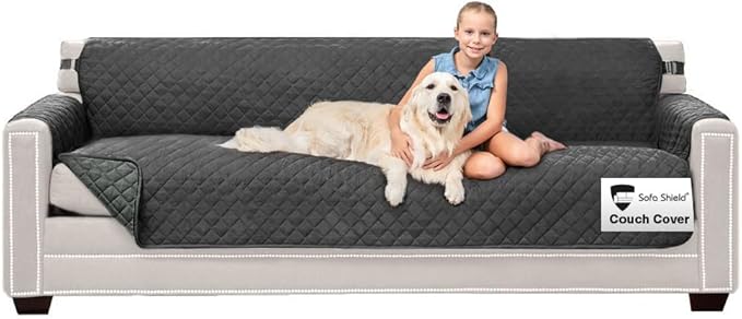 Sofa Shield® Couch Slip Covers for Dogs, Reversible Furniture Protector