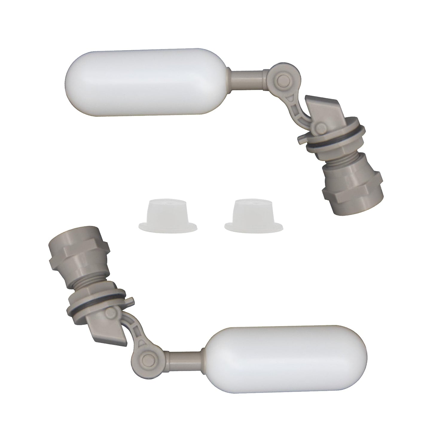 MARKERELE 2PCS 1/2 Inch Mini Float Ball Valve - Automatic Water Level Control Float Valve, Adjustable Float Ball Valve for Water Tank, Pool, Livestock Troughs