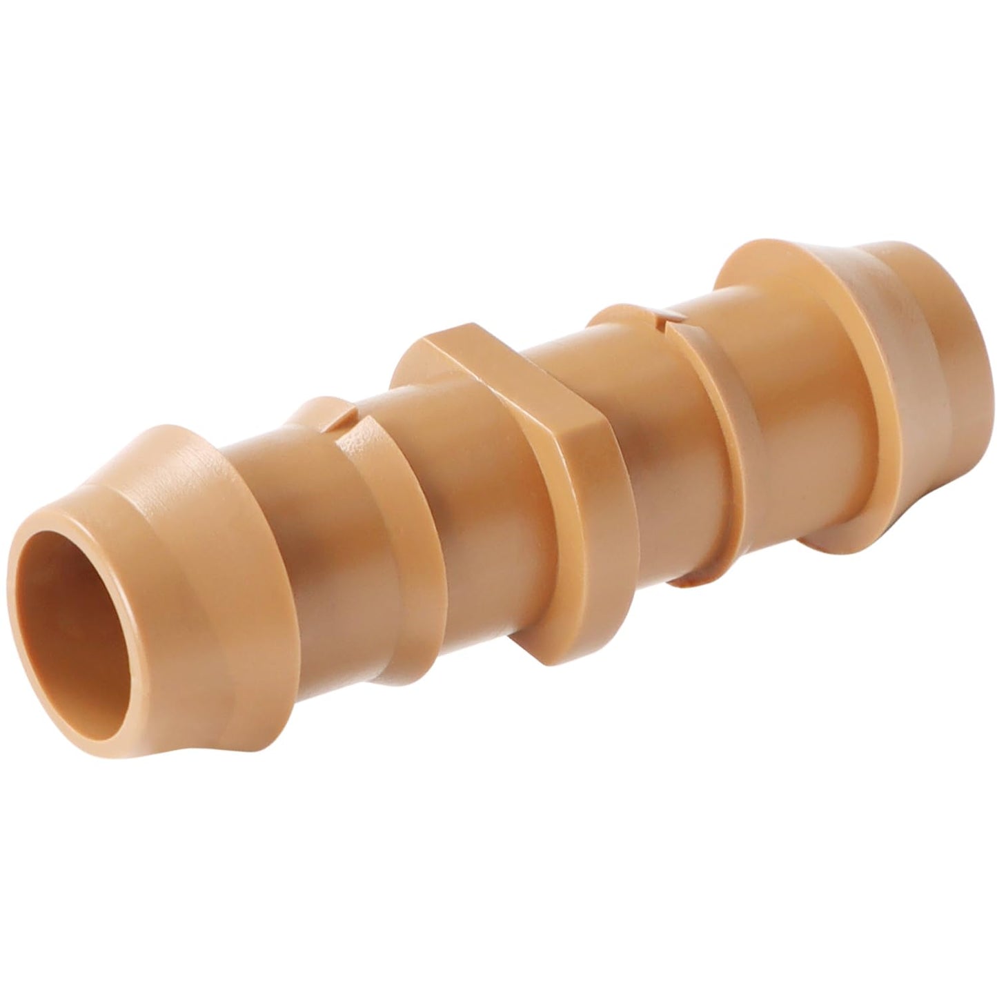 RedChili 20 Pcs 1/2 Inch Irrigation Tubing Coupling Fittings, 1/2" Drip Irrigation Barbed Coupler Connectors Fits 1/2", .700" Drip Tubing for Garden Lawn Irrigation System
