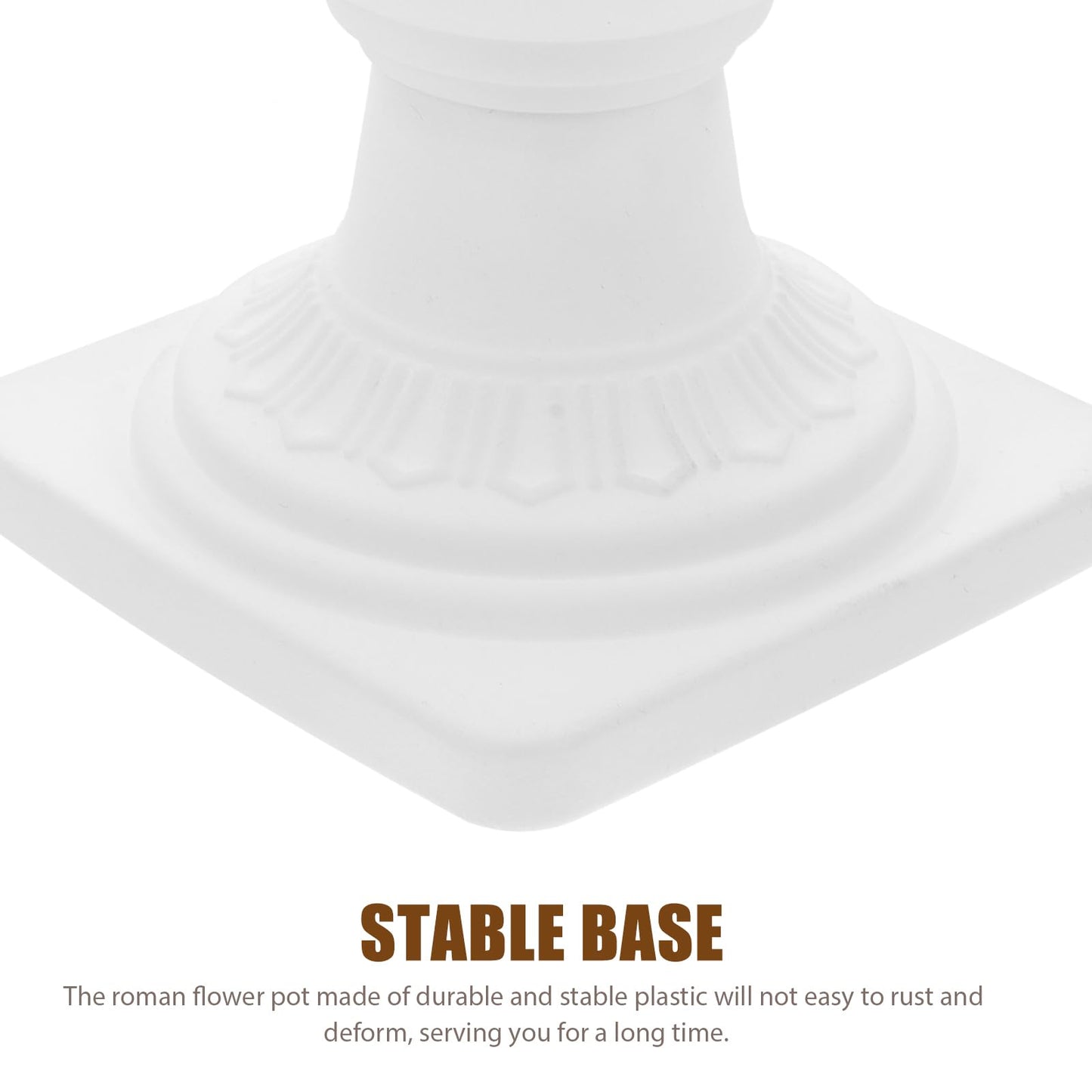 Abaodam Small Detachable Roman Style Planter 16.53X5.51X6.69In Decorative Garden Flower Pot for Succulents Porch Patio Indoor Outdoor Use