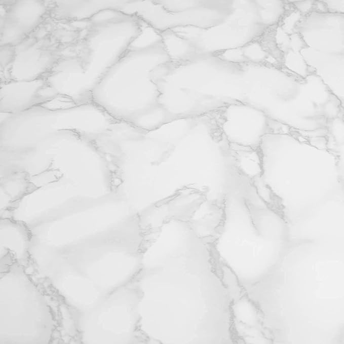 Art3d 120"x17.3" Self-Adhesive Wallpaper, Peel and Stick Grey Marble Paper