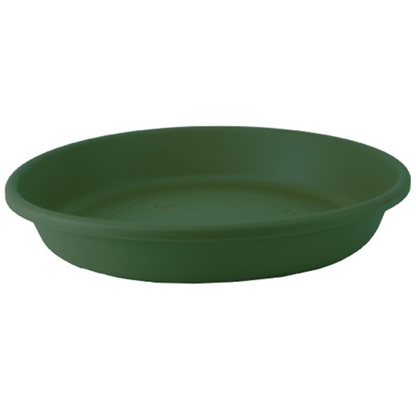 The HC Companies Flower Pot Saucers - Plastic Plant Saucer for Outdoors & Indoors - Traditional Design Plant Pot Trays for Water Drainage - Durable & Stylish Round Plant Tray (14-inch Evergreen)