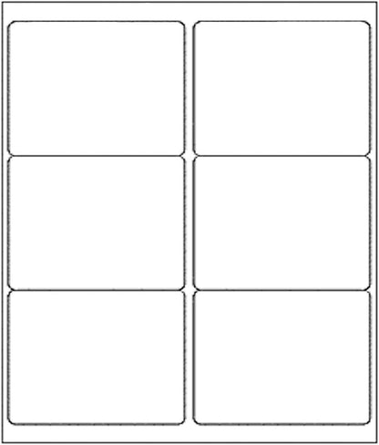 BESTEASY 3 1/3" x 4" Labels Shipping Labels for Laser Inkjet Printers, 6 Up Self Adhesive FBA Address Labels, White Matte Mailing Label Stickers (1000 Sheets, 6000 Labels)