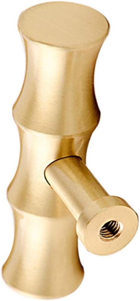 Bamboo Brass Kitchen Cabinet Knobs Gold Drawer Dresser Pulls Tbar Furniture