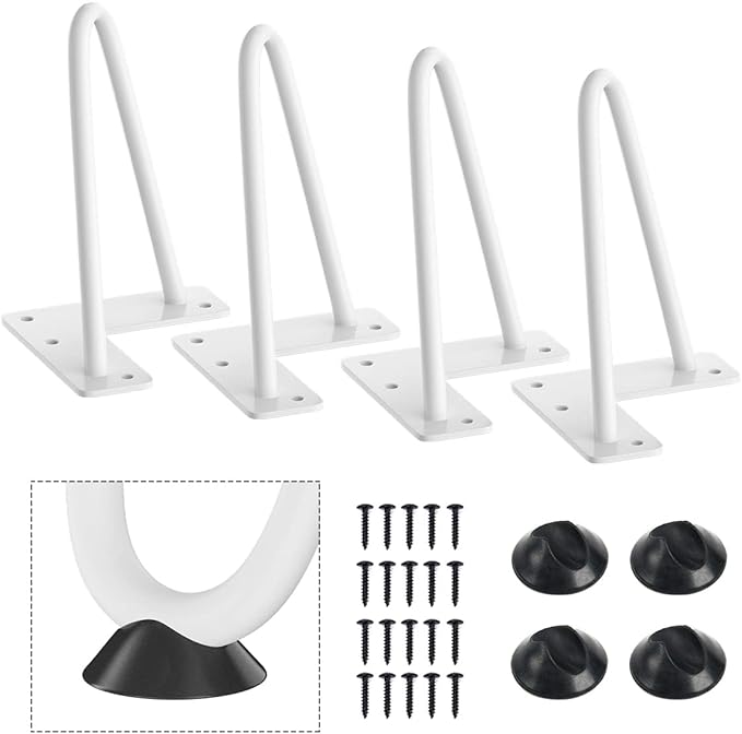 SMARTSTANDARD 6 Inch Heavy Duty Hairpin Furniture Legs, Metal Home DIY Projects