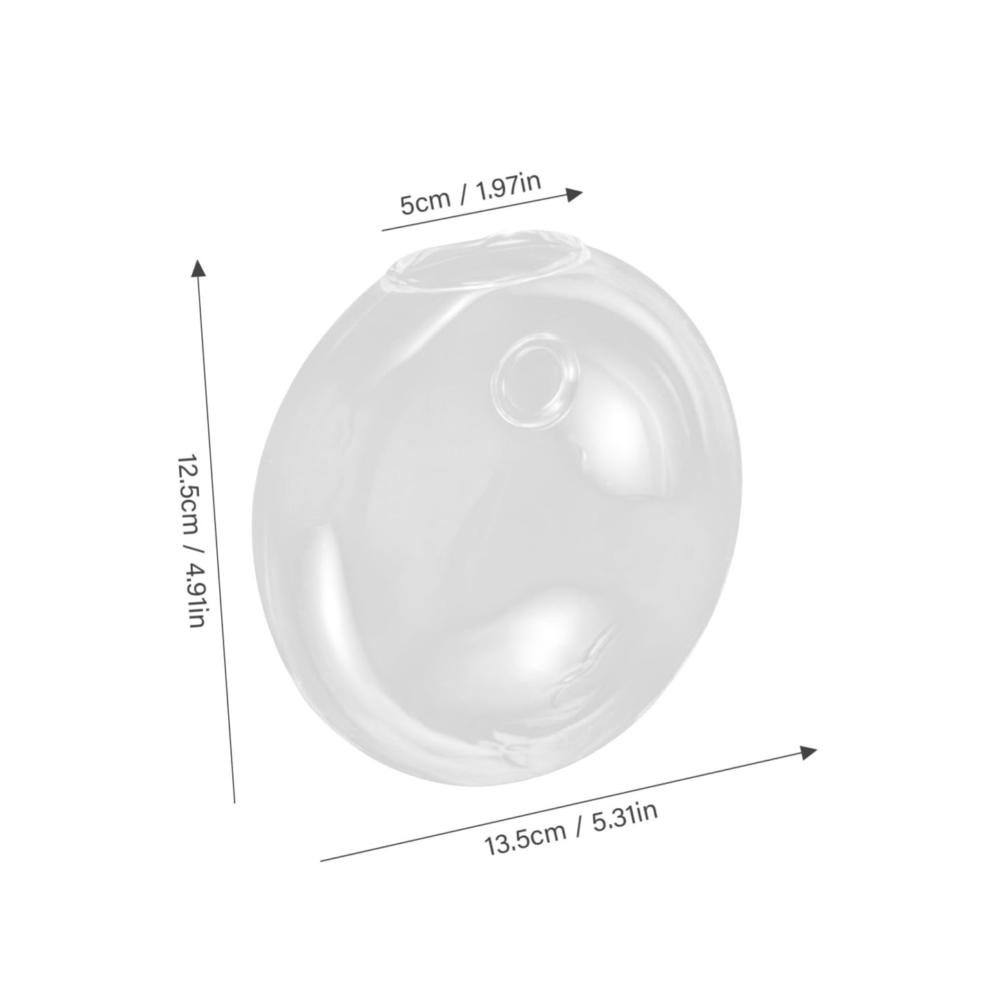 BIUDECO Wall Hanging Glass Terrarium Planter Stylish Hydroponic Flower Vase for Indoor Plants Transparent Design for Home Decor for Succulents and Plant Arrangements