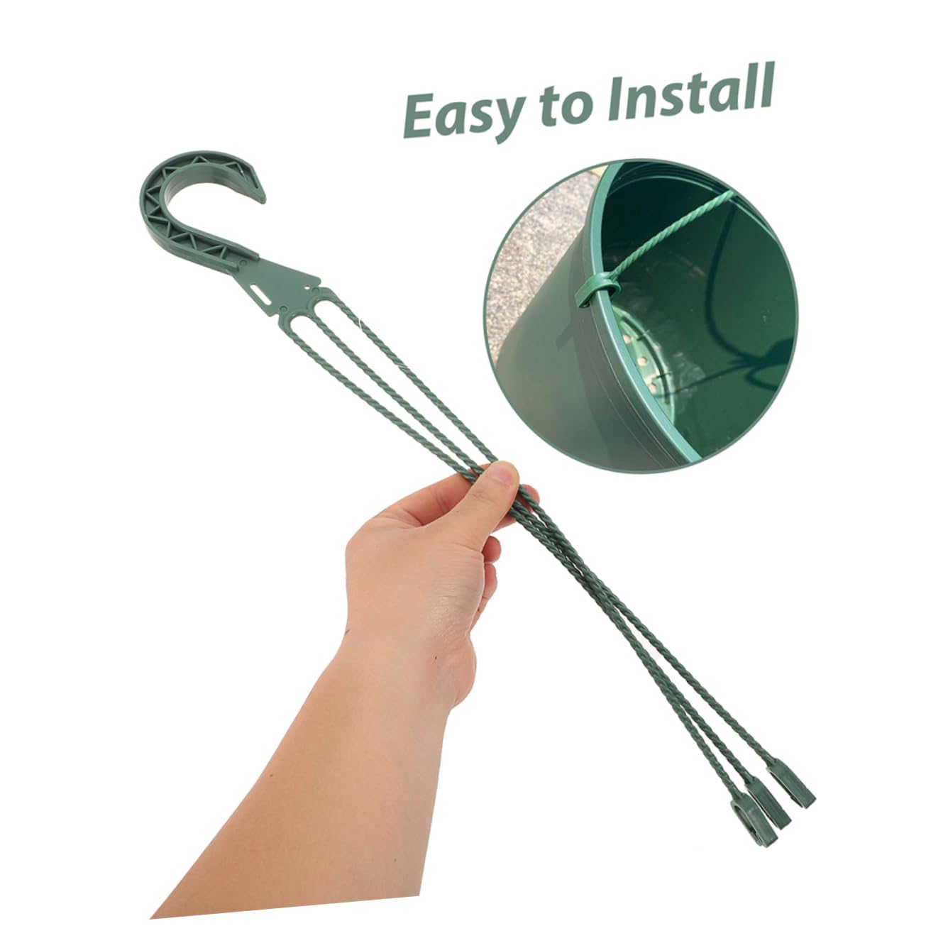 BESPORTBLE 5Pcs Hanging Planters Hooks Set Stylish Wire Flower Pot Hangers for Indoor and Outdoor Use Space Saving Plant Chains for Succulents and Plants