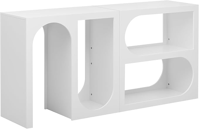 Bookshelf, Modular Storage Shelves Entryway Console Table Organizer