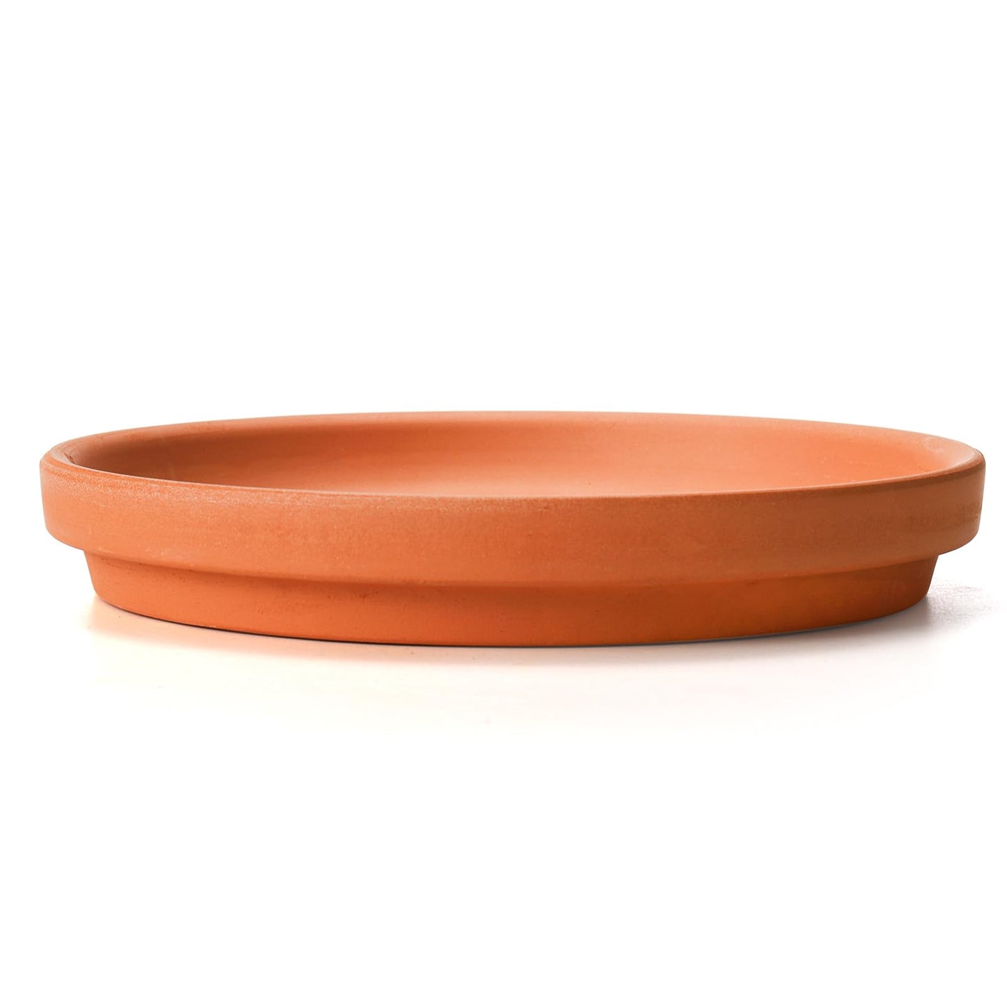 Suwimut 10 Pack Terracotta Pot Plant Saucer, 6 Inch Round Terra Cotta Planter Saucers for 5 Inch 5.5 Inch 6 Inch Flower Pot with Drainage Hole, Small Clay Planter Drip Trays for Indoor, Outdoor Plants