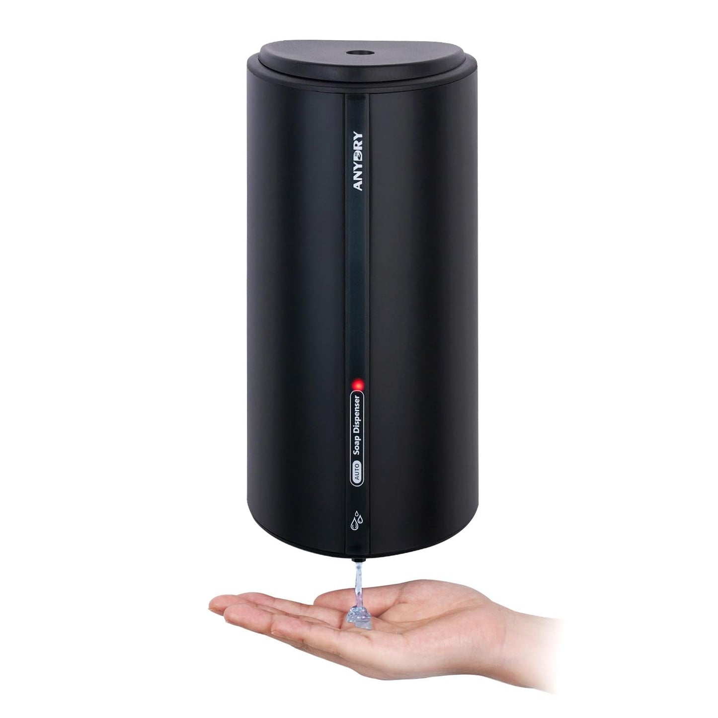 anydry 29fl.oz/850ml Commercial Automatic Liquid Soap Dispenser Wall-Mounted Large Capacity Model AD1209 Black
