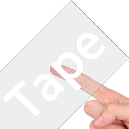 12mm 1/2" Laminated White on Clear Label Tape Tze-135 Compatible with Brother PTouch Label Maker PT D210 D200 H110, 0.47" x 26.2', 3-Pack tz Label Refill