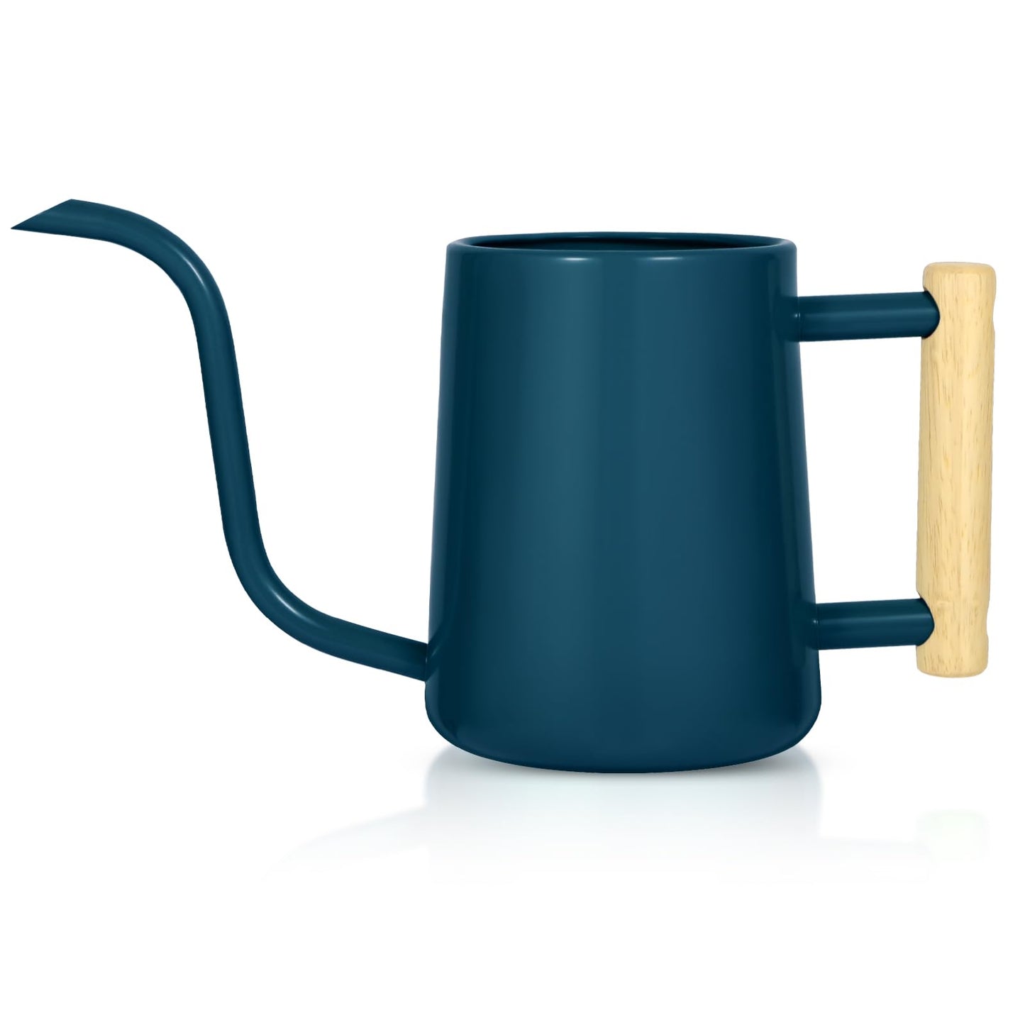 Watering Can Indoor Plants, 35 oz/1000 ml Metal Stainless Steel Watering Can Pot with Long Spout for Indoor House Plants Bonsai Outdoor Garden Flower Decorative (Dark Blue)