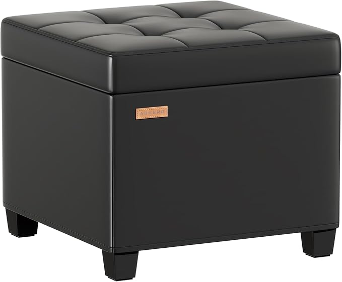 ABHENG Synthetic Leather Cover Steel Frame Ottoman