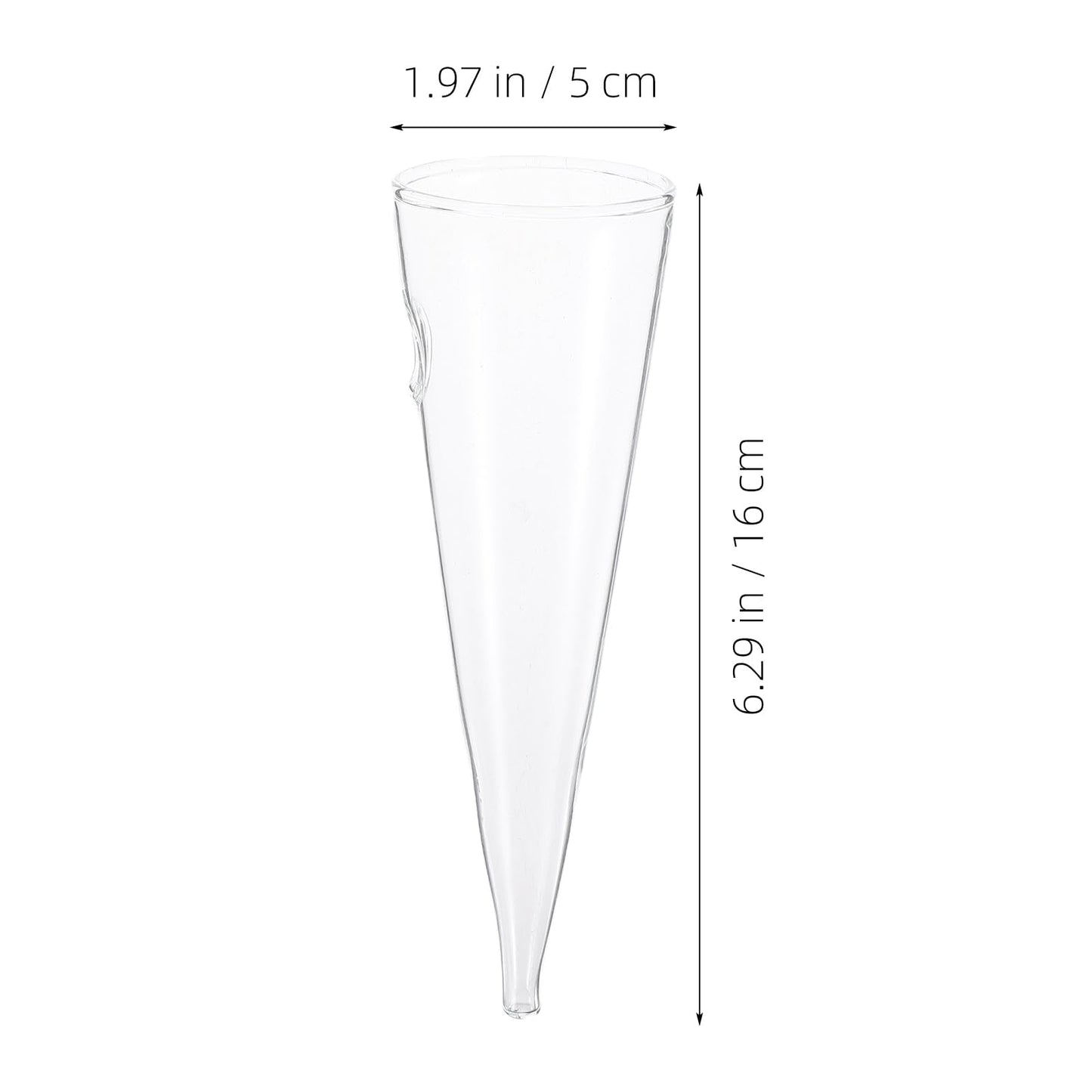 BESTOYARD 2 Piece 6.29 Inch Transparent Glass Hanging Wall Vases Hydroponic Terrariums for Flowers Ideal Home Office Balcony Indoor Decor