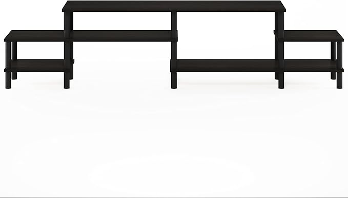 Furinno BESI TV Stand, No Tools Assembly Industrial Style Entertainment Center