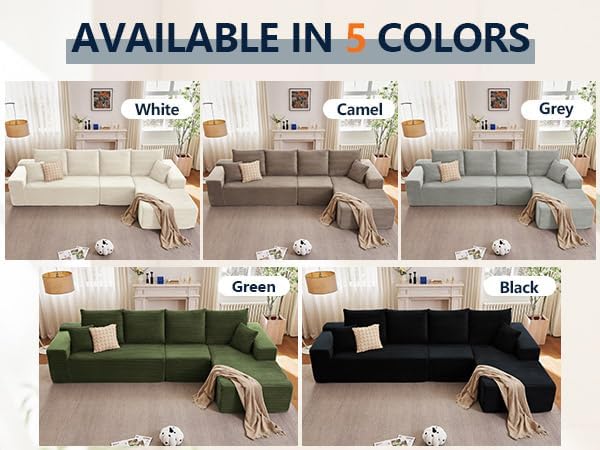 135" Cloud Sectional Couch